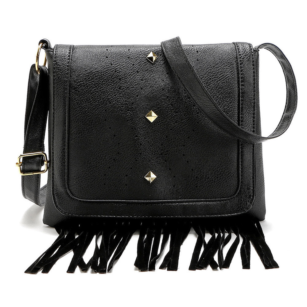 Casual women messenger bags Tassel Leather women's hbags crossbody Shoulder bag Satchel bolsos mujer ladies hbag ILML