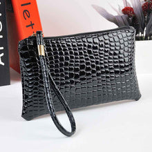 Women Bag Crocodile PU Leather Clutch Hbag Coin Wallet Purse Bag  ILML