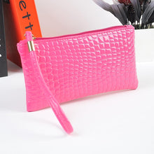 Women Bag Crocodile PU Leather Clutch Hbag Coin Wallet Purse Bag  ILML