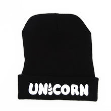 Black UNICORN Beanie Hat Snapback Men Women Cap ILML