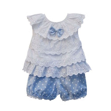 Sweet Baby Kids Girls 2pcss Outfit Clothes Ruffled T-shirt Tops  Dot Pants Suit Clothing Sets ILML