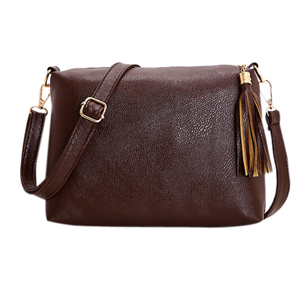 Classic Women soft-leatherfringeTassel Leather Bag Crossbody shoulder messenger design bags  ILML