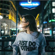Just Do Nothing Sudaderaujer Women Casual Long Sleeve Hoodie Jumper Pullover Sweatshirt Tops Shirt  ILML