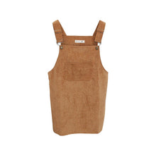 Korean Style College Wind Restoring Ancient Ways Corduroy Suspenders Big Pocket Straight Vest Dress LE3 ILML