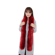 Luxury scarf Designer Warm Noble Women Scarf Artificial Fox Fur Scarves Collar blanket Shawl Wraps ILML