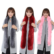 Luxury scarf Designer Warm Noble Women Scarf Artificial Fox Fur Scarves Collar blanket Shawl Wraps ILML