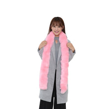 Luxury scarf Designer Warm Noble Women Scarf Artificial Fox Fur Scarves Collar blanket Shawl Wraps ILML