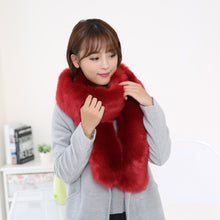 Luxury scarf Designer Warm Noble Women Scarf Artificial Fox Fur Scarves Collar blanket Shawl Wraps ILML