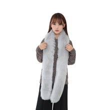Luxury scarf Designer Warm Noble Women Scarf Artificial Fox Fur Scarves Collar blanket Shawl Wraps ILML