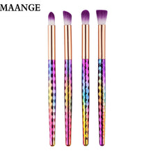 MAANGE Professional 4Pcs makeup brushes Colorful Cosmetic Eyebrow Eyeshadow Brush Makeup Brush Kits Tools ILML