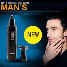 Mens Ear Nose Hair Face Neck Eyebrow Beard 2 in 1 Trimmer Men Hair Shaver Clipper Remover ILML