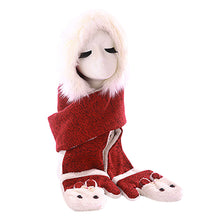 Boy Girl Warm Hats Scarves Gloves Three-Piece Children's Bunny ILML