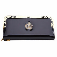 Lady Women Wallet Clutch Long Purse Imperial crown Pattren Leather Card Holder Hbag Bags ILML