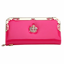Lady Women Wallet Clutch Long Purse Imperial crown Pattren Leather Card Holder Hbag Bags ILML