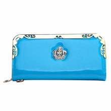 Lady Women Wallet Clutch Long Purse Imperial crown Pattren Leather Card Holder Hbag Bags ILML