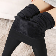 Plus Size Cashmere Leggings Women Girls Casual Warm Bright Velvet Knitted Thick Slim Legging Super Elastic ILML