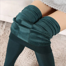 Plus Size Cashmere Leggings Women Girls Casual Warm Bright Velvet Knitted Thick Slim Legging Super Elastic ILML