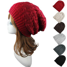 Soft Slouchy Knitting Beanie Cap Warm Hat ILML