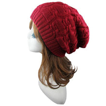 Soft Slouchy Knitting Beanie Cap Warm Hat ILML
