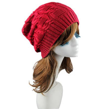 Soft Slouchy Knitting Beanie Cap Warm Hat ILML