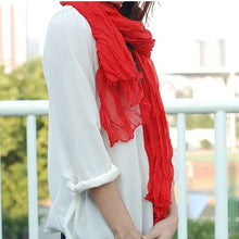 Taotown's Womens Girl Cy Color silk chiffon scarf Wrap Shawl Pashmina Scarves ILML