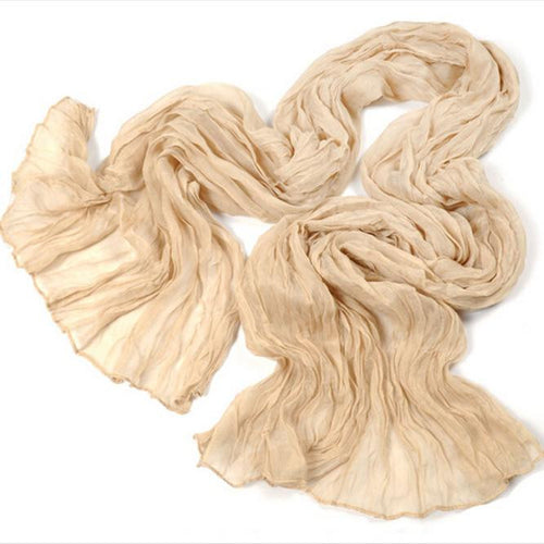 Taotown's Womens Girl Cy Color silk chiffon scarf Wrap Shawl Pashmina Scarves ILML