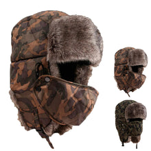 Camouflage Thicken Hat Wind Mask Cold-proof Rimq ILML