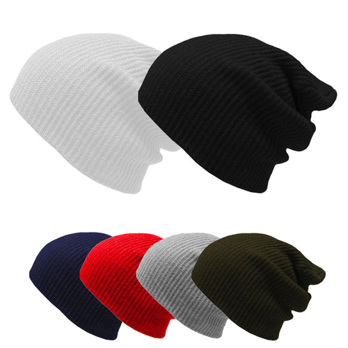 Comfortable Very popular Knit Men Women Baggy Beanie Hat Slouchy Chic Cap Skull ILML