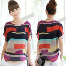 Sexy Women Perspective Casual Loose Chiffon Tops T-Shirt Plus Size ILML