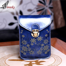 Shoulder Diagonal Envelope-style PU Leather Retro Mini Hasp Bag Square Floral Purse Freeshiiping ILML