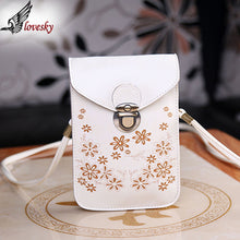 Shoulder Diagonal Envelope-style PU Leather Retro Mini Hasp Bag Square Floral Purse Freeshiiping ILML