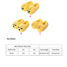 EVA Cotton Plush Home Slippers women men Indoor Warm Expression Emoji Slipper Soft House Shoes ILML