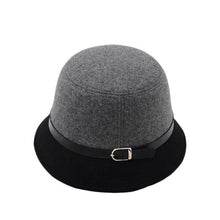 Engli Women Beach Double Color Bowknot Felt Bowler Hair Ball Fedora Hat Bowler Caps ILML