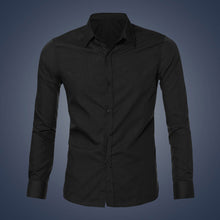 Mens Luxury Stylish Casual Dress Slim Fit Shirt Casual Long Sleeve ILML