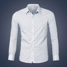 Mens Luxury Stylish Casual Dress Slim Fit Shirt Casual Long Sleeve ILML