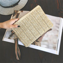 Small Casual Party Women Hbags Clutch Bag Hmade Straw Envelopes Bag for teenage girls Ladies Bolsos Mujer ILML