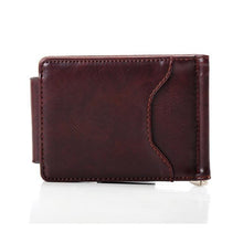 Ultra-thin Leather Money Clip Slim Wallets ID Credit Card Purse  ILML