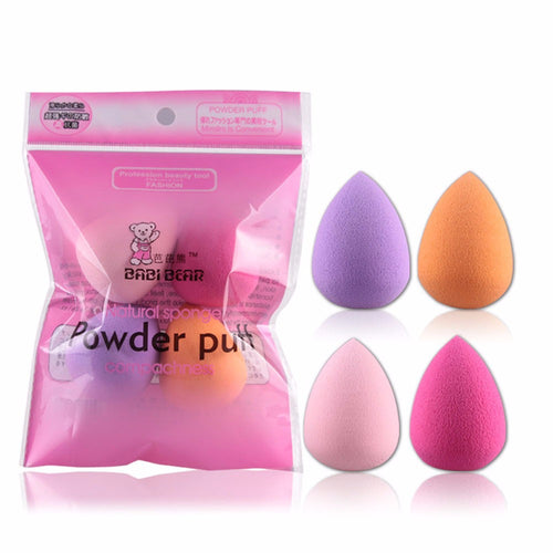 Great 4pcs Sponges Pro Flawless Makeup Blender Foundation Puff Multi Shape Sponges  ILML