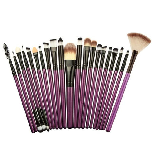 MAANGE 2 Makeup Brushes Pro Powder Blush Foundation Eyeshadow Eyeliner Lip Rose Gold Blush Cosmetic Tools ILML