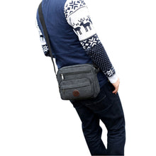 Men Canvas Vintage School Satchel Messenger Military Shoulder Travel leather wallet SchoolBags ILML
