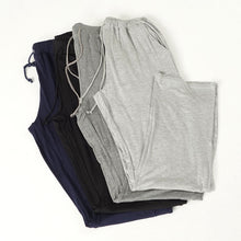 Men's Solid Knit Causal Slacks Pajamas Pants LY3 ILML