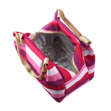 Portable Picnic Thermal Insulated Food Storage Canvas Aluminum Zipper Box Tote Bento Pouch Lunch Bag  ILML