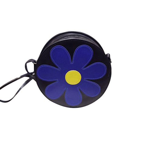 Chain Flower Printind Shoulder Bags Ladies PU Leather Hbags Women Messenger Bags Crossbody Small Bag ILML