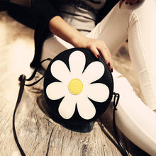 Chain Flower Printind Shoulder Bags Ladies PU Leather Hbags Women Messenger Bags Crossbody Small Bag ILML