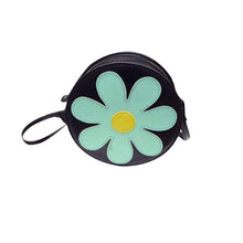 Chain Flower Printind Shoulder Bags Ladies PU Leather Hbags Women Messenger Bags Crossbody Small Bag ILML