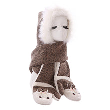 Warm Adult Rabbit Hat Scarf Gloves Three-Piece ILML
