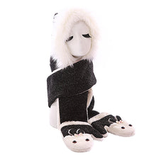 Warm Adult Rabbit Hat Scarf Gloves Three-Piece ILML