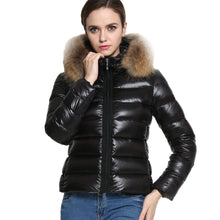 jacket women coat womens clothing Faux Fur Collar Hooded Parkas Cotton Padded slim warm Jacket coat  ILML