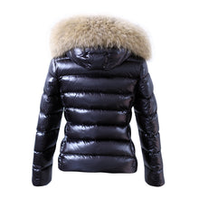 jacket women coat womens clothing Faux Fur Collar Hooded Parkas Cotton Padded slim warm Jacket coat  ILML