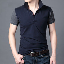 Mens Slim Fit Lapel Short Sleeve Shirt Casual Tee Tops ILML